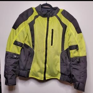 Vance Hi-Vis Motorcycle Jacket Women's Size XXL Padded elbow/  sholders
